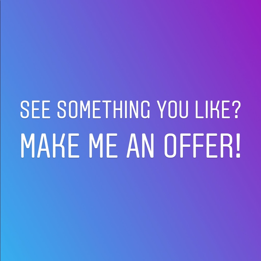 I accept reasonable offers and counteroffers